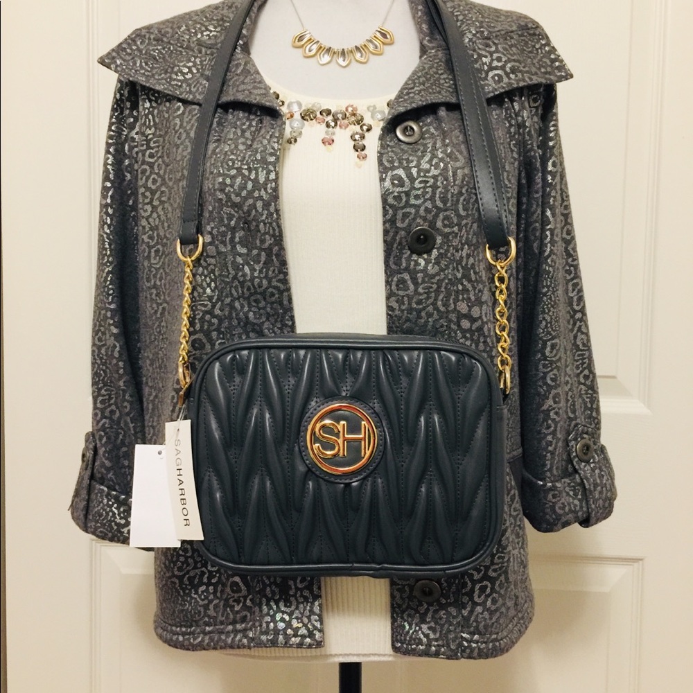 Charcoal Grey Crossbody by Sag Harbor